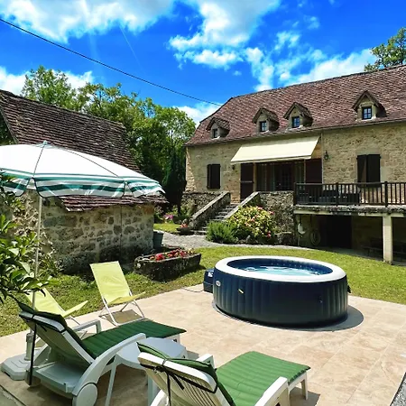 Superbe Gite A La Campagne Avec Grand Jardin Et Spa Prive Balaguier-d'Olt Extérieur photo